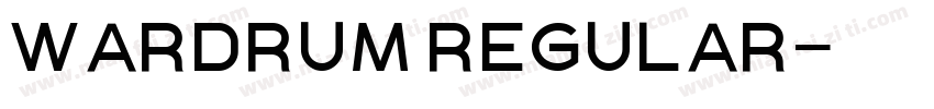 Wardrum Regular字体转换